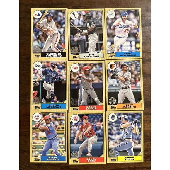2022 Topps Series 1 - 1987 Topps lot of 18 Stars HOFers No Duplicates - Picture 1 of 2